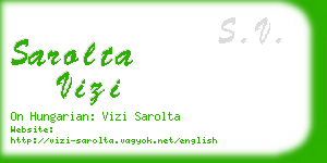 sarolta vizi business card